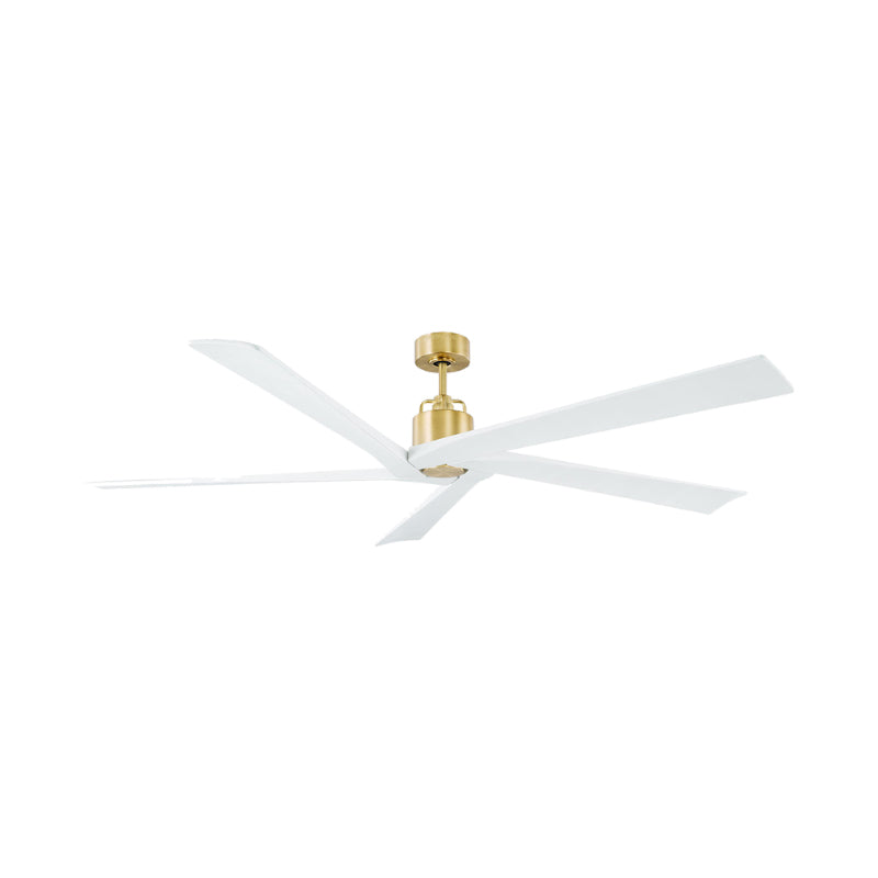 Monte Carlo Aspen 70" Ceiling Fan - Burnished Brass/Matte White