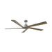 Monte Carlo Aspen 70" Ceiling Fan - Brushed Steel