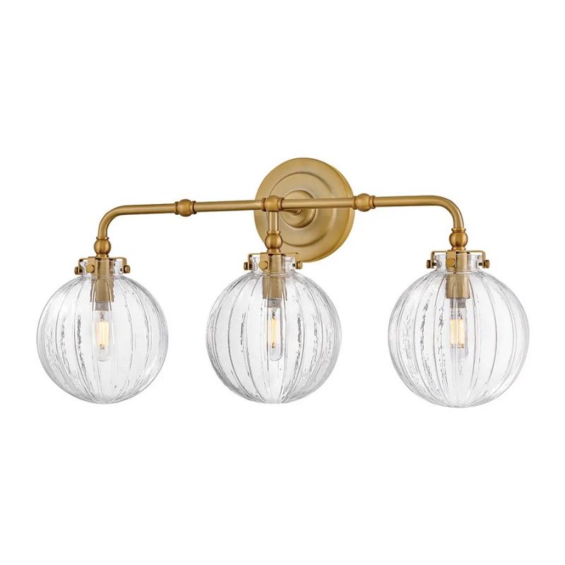 Hinkley 57413 Helene 3-lt 24" LED Vanity Light - Lacquered Brass