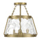 Savoy House 6-1802-3 Crawford 3-lt 15" Semi Flush