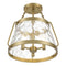 Savoy House 6-1802-3 Crawford 3-lt 15" Semi Flush