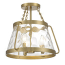 Savoy House 6-1802-3 Crawford 3-lt 15" Semi Flush
