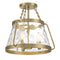 Savoy House 6-1802-3 Crawford 3-lt 15" Semi Flush