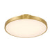 Savoy House 6-2969-1 Thayer 1-lt 20" LED Flush Mount - Warm Brass