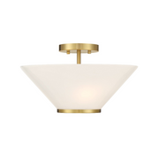 Savoy House 6-4012-3 Blair 3-lt 15" Convertible Semi-Flush/Pendant - Warm Brass