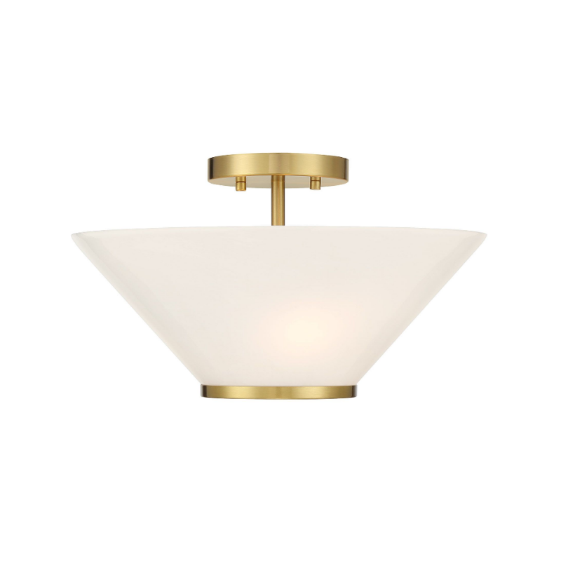 Savoy House 6-4012-3 Blair 3-lt 15" Convertible Semi-Flush/Pendant - Warm Brass