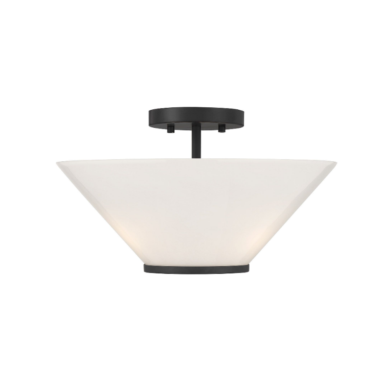 Savoy House 6-4012-3 Blair 3-lt 15" Convertible Semi-Flush/Pendant - Matte Black