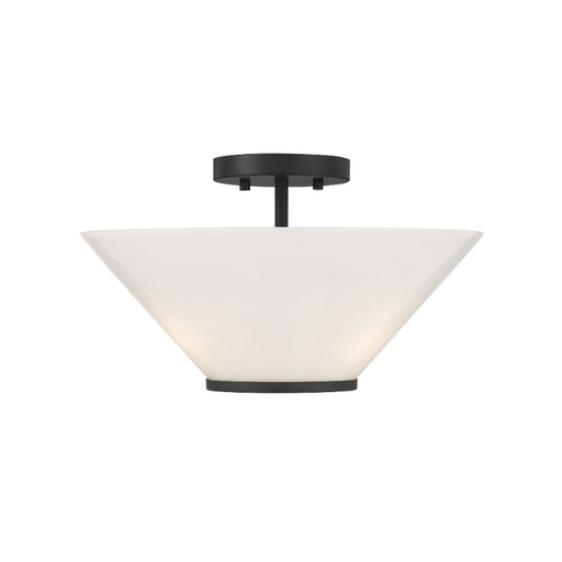 Savoy House 6-4012-3 Blair 3-lt 15" Convertible Semi-Flush/Pendant - Matte Black