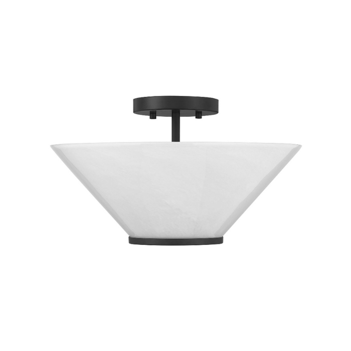 Savoy House 6-4012-3 Blair 3-lt 15" Convertible Semi-Flush/Pendant - Matte Black