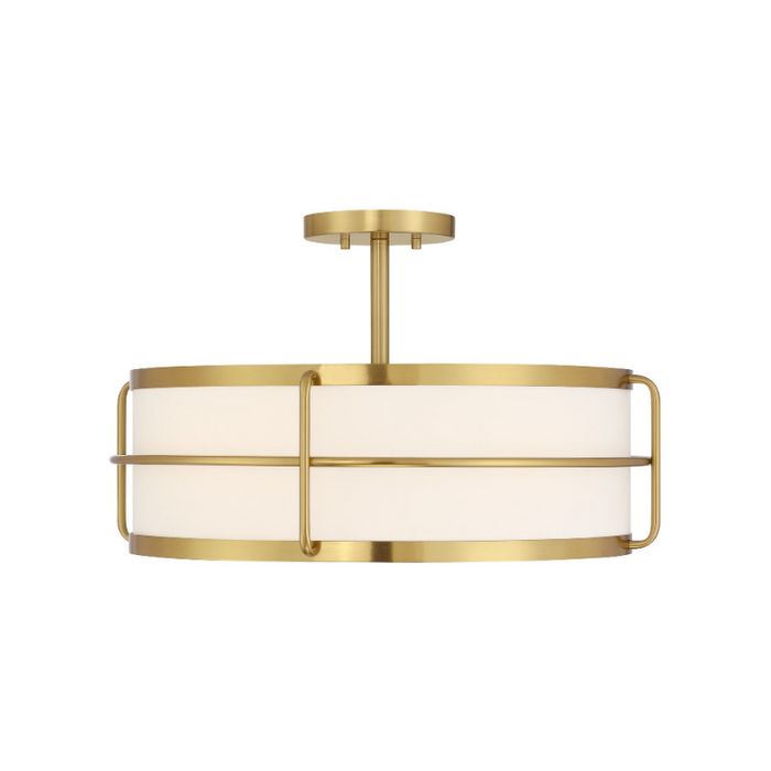 Savoy House 6-4193-4 Chauncey 4-lt 22" Semi-Flush Mount - Warm Brass