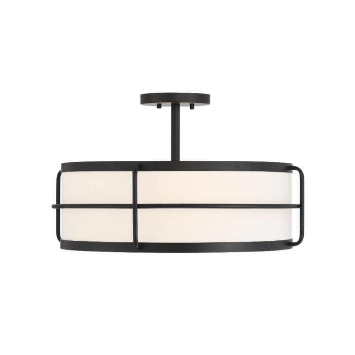 Savoy House 6-4193-4 Chauncey 4-lt 22" Semi-Flush Mount - Matte Black