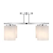 Savoy House 6-4693-4 Herron 4-lt 24" Semi-Flush Mount - Chrome