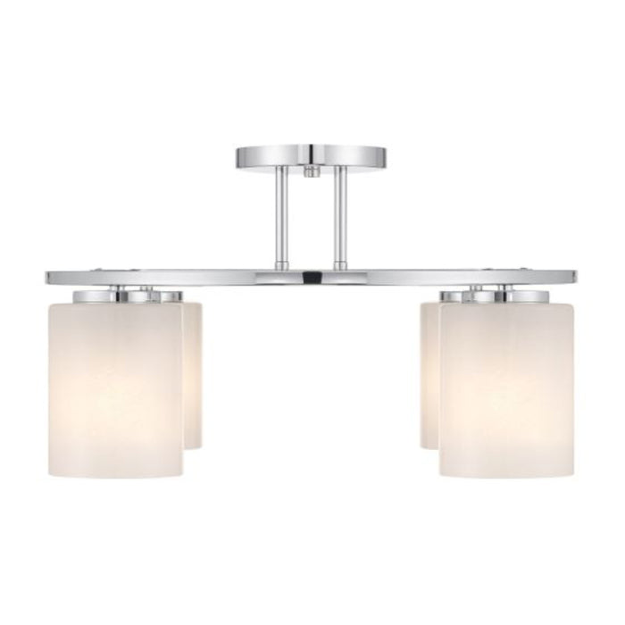 Savoy House 6-4693-4 Herron 4-lt 24" Semi-Flush Mount - Chrome