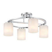 Savoy House 6-4693-4 Herron 4-lt 24" Semi-Flush Mount - Chrome