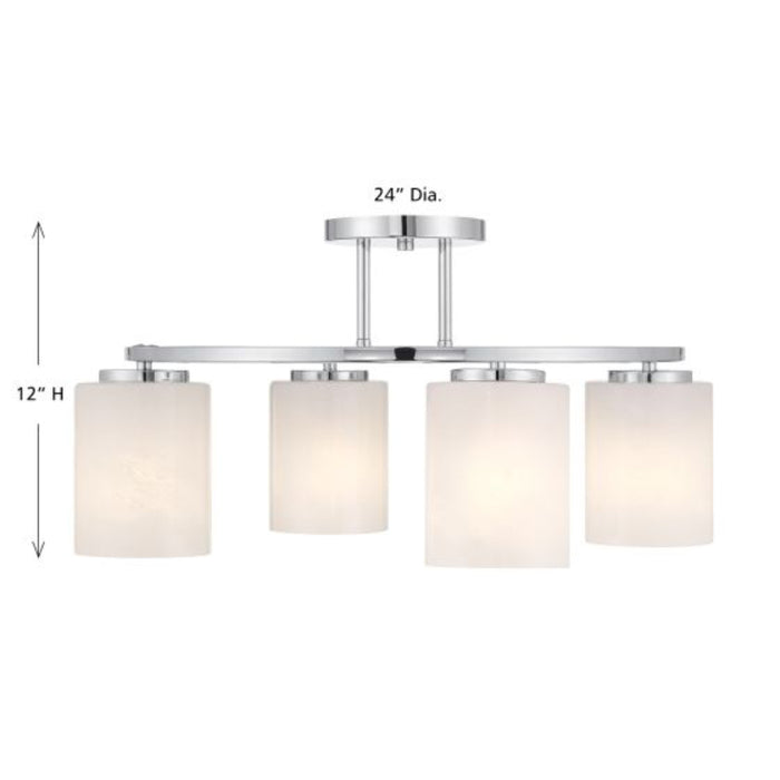 Savoy House 6-4693-4 Herron 4-lt 24" Semi-Flush Mount