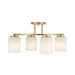 Savoy House 6-4693-4 Herron 4-lt 24" Semi-Flush Mount - Warm Brass