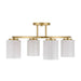 Savoy House 6-4693-4 Herron 4-lt 24" Semi-Flush Mount - Warm Brass