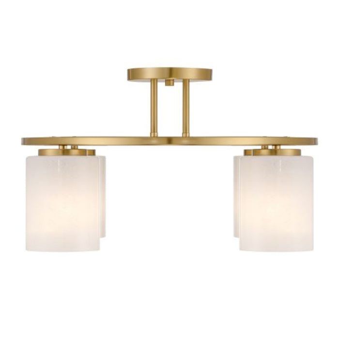 Savoy House 6-4693-4 Herron 4-lt 24" Semi-Flush Mount - Warm Brass