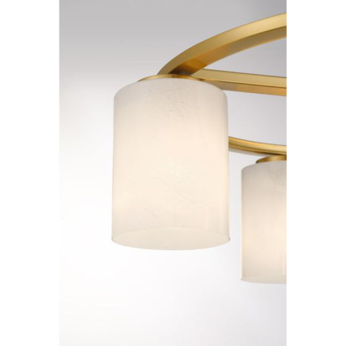 Savoy House 6-4693-4 Herron 4-lt 24" Semi-Flush Mount - Warm Brass
