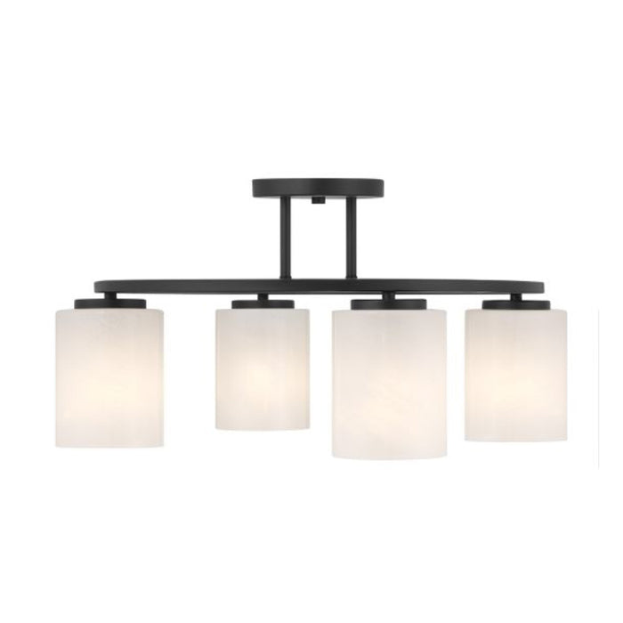 Savoy House 6-4693-4 Herron 4-lt 24" Semi-Flush Mount - Matte Black