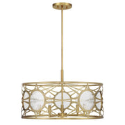 Savoy House 6-5065-5 Balfour 5-lt 24" Convertible Semi-Flush or Pendant - Warm Brass