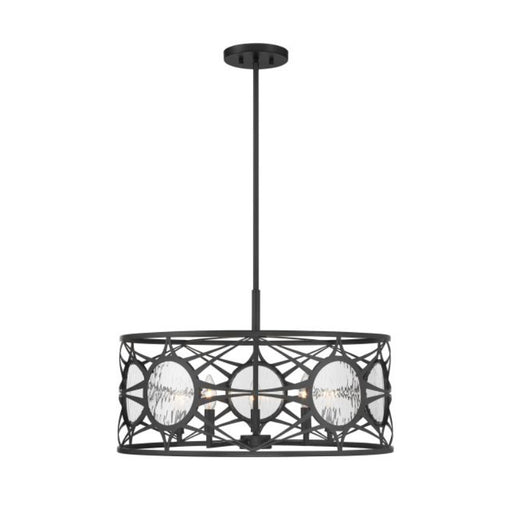 Savoy House 6-5065-5 Balfour 5-lt 24" Convertible Semi-Flush or Pendant - Matte Black