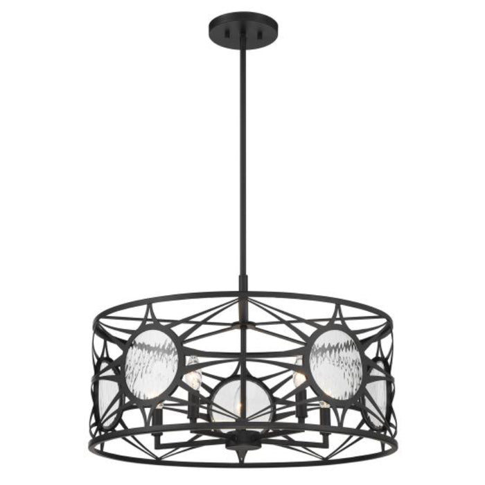 Savoy House 6-5065-5 Balfour 5-lt 24" Convertible Semi-Flush or Pendant - Matte Black