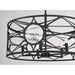 Savoy House 6-5065-5 Balfour 5-lt 24" Convertible Semi-Flush or Pendant - Matte Black