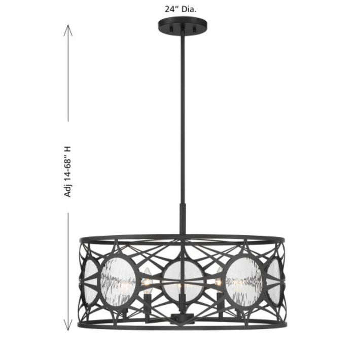 Savoy House 6-5065-5 Balfour 5-lt 24" Convertible Semi-Flush or Pendant