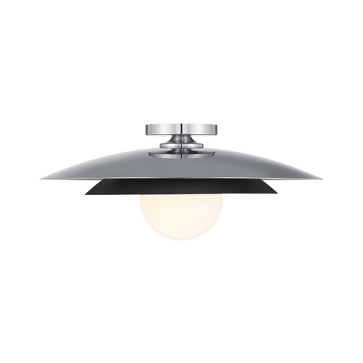 Savoy House 6-5564-1 Sherrer 1-lt 20" Semi-Flush Mount - Chrome