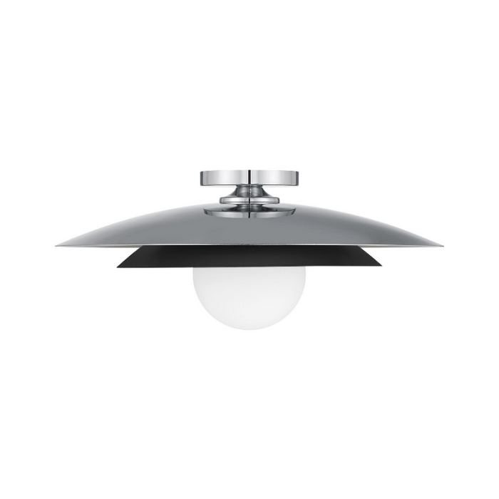 Savoy House 6-5564-1 Sherrer 1-lt 20" Semi-Flush Mount - Chrome
