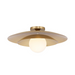 Savoy House 6-5564-1 Sherrer 1-lt 20" Semi-Flush Mount - Warm Brass