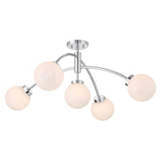 Savoy House 6-6199-5 Redfield 5-lt 36" LED Semi-Flush Mount - Chrome