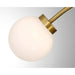 Savoy House 6-6199-5 Redfield 5-lt 36" LED Semi-Flush Mount - Warm Brass