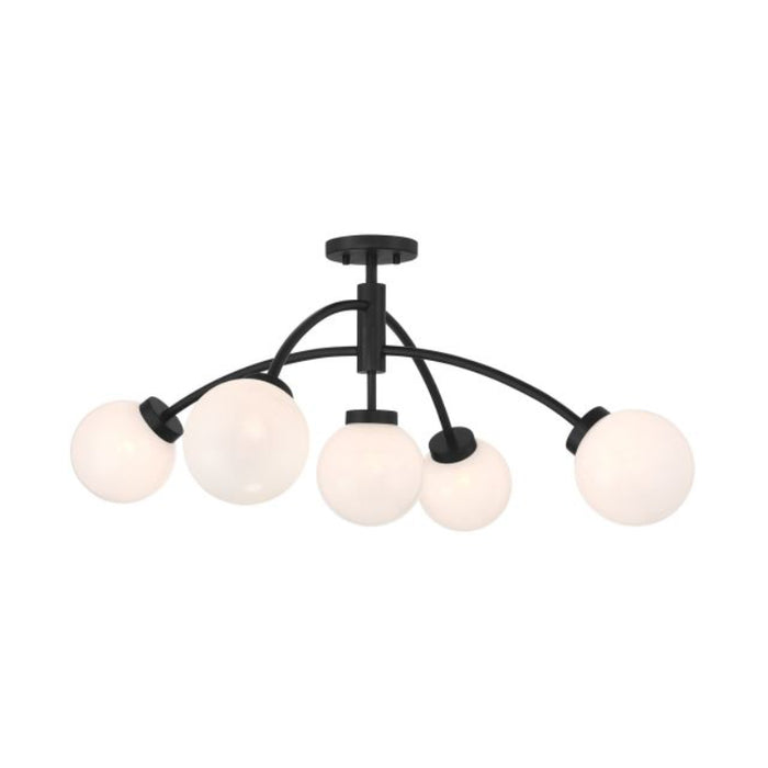 Savoy House 6-6199-5 Redfield 5-lt 36" LED Semi-Flush Mount - Matte Black