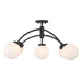 Savoy House 6-6199-5 Redfield 5-lt 36" LED Semi-Flush Mount - Matte Black