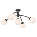 Savoy House 6-6199-5 Redfield 5-lt 36" LED Semi-Flush Mount - Matte Black