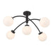 Savoy House 6-6199-5 Redfield 5-lt 36" LED Semi-Flush Mount - Matte Black