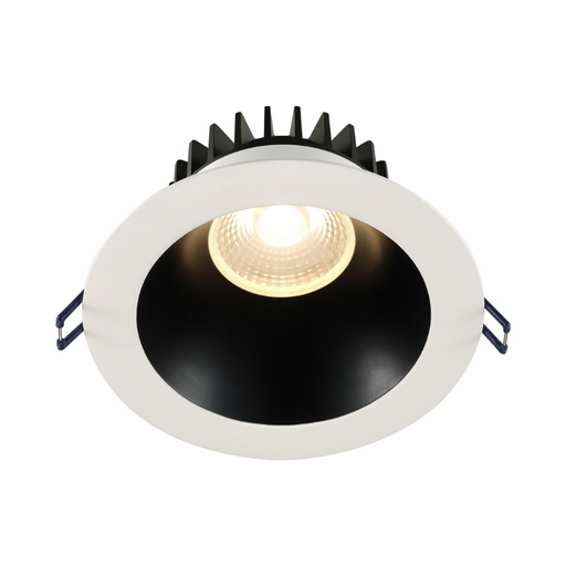 Lotus LD6R-HO 6" 30W LED Round Deep Regressed Open Plenum Rated Downlight - Black/White
