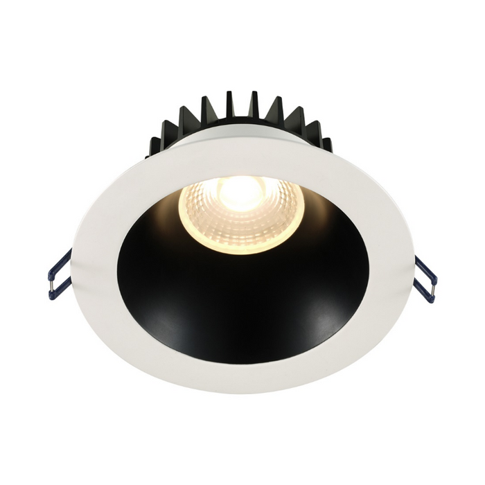 Lotus LD6R-HO 6" 30W LED Round Deep Regressed Open Plenum Rated Downlight - Black/White