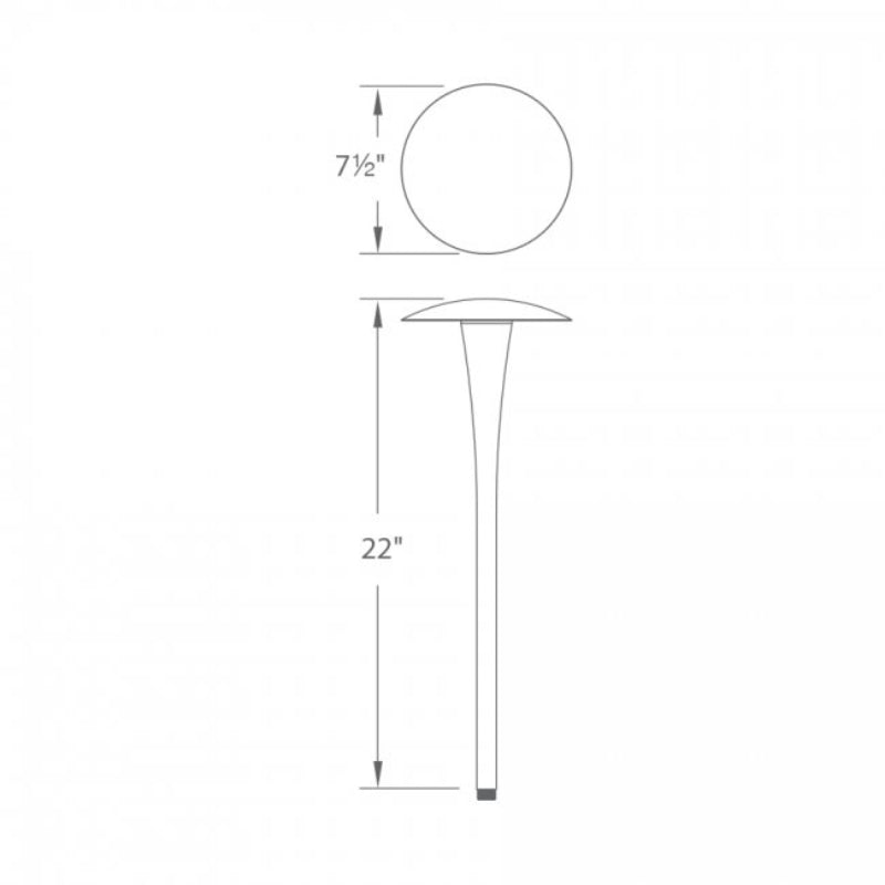 WAC 6011 22" Tall LED Area Light