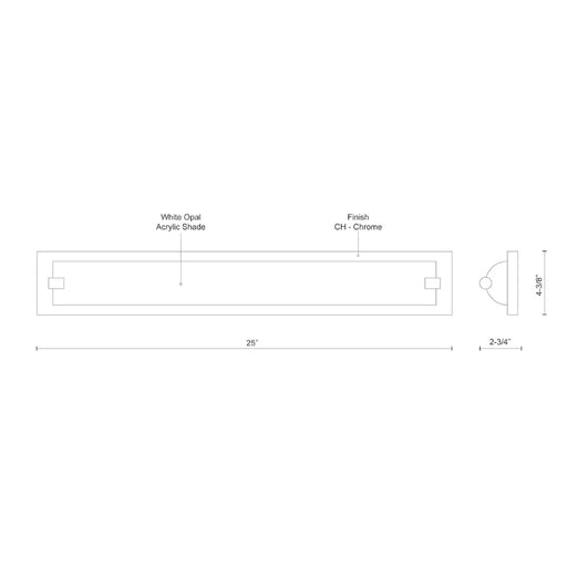 Kuzco 601464-LED Charlotte 25" LED Bath Vanity