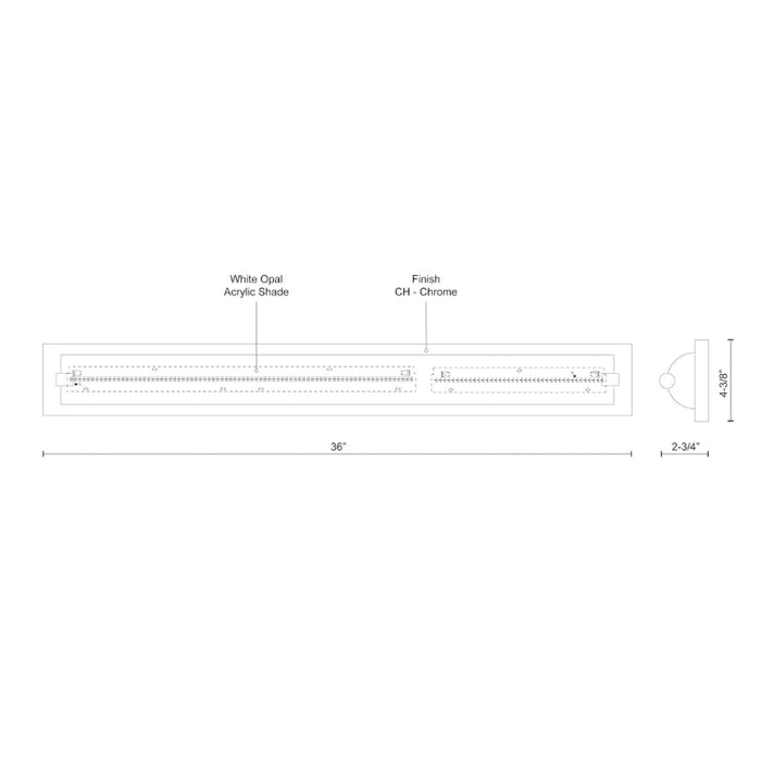 Kuzco 601465 Charlotte 36" LED Bath Vanity