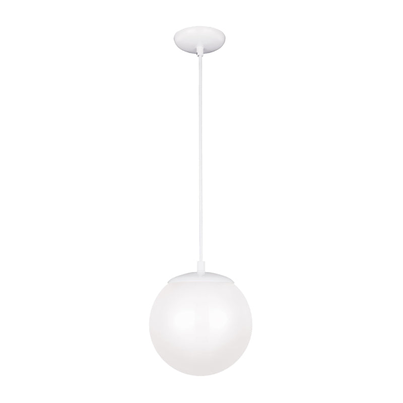 Generation 6018EN3 Leo Hanging Globe 1-lt 8" LED Pendant - White