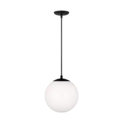 Visual Comfort 6020EN3 Leo Hanging Globe 1-lt 10" LED Pendant - Midnight Black