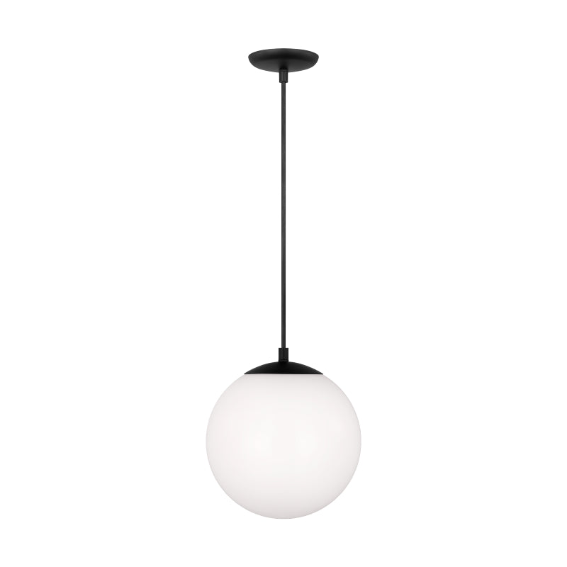 Visual Comfort 6020EN3 Leo Hanging Globe 1-lt 10" LED Pendant - Midnight Black