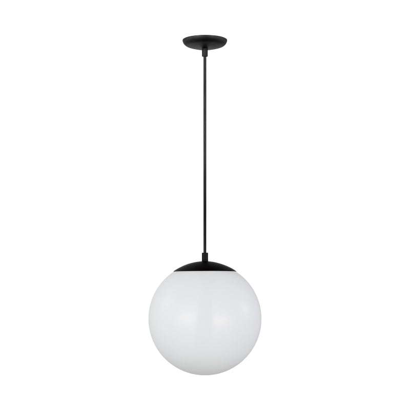 Visual Comfort 6022EN3 Leo Hanging Globe 1-lt 12" LED Pendant - Midnight Black