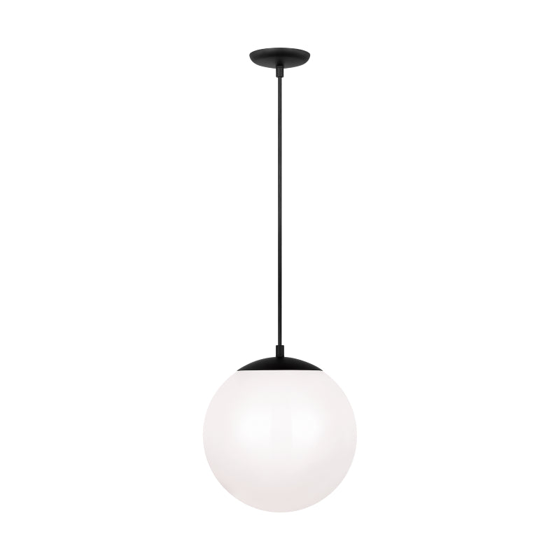 Visual Comfort 6022EN3 Leo Hanging Globe 1-lt 12" LED Pendant - Midnight Black