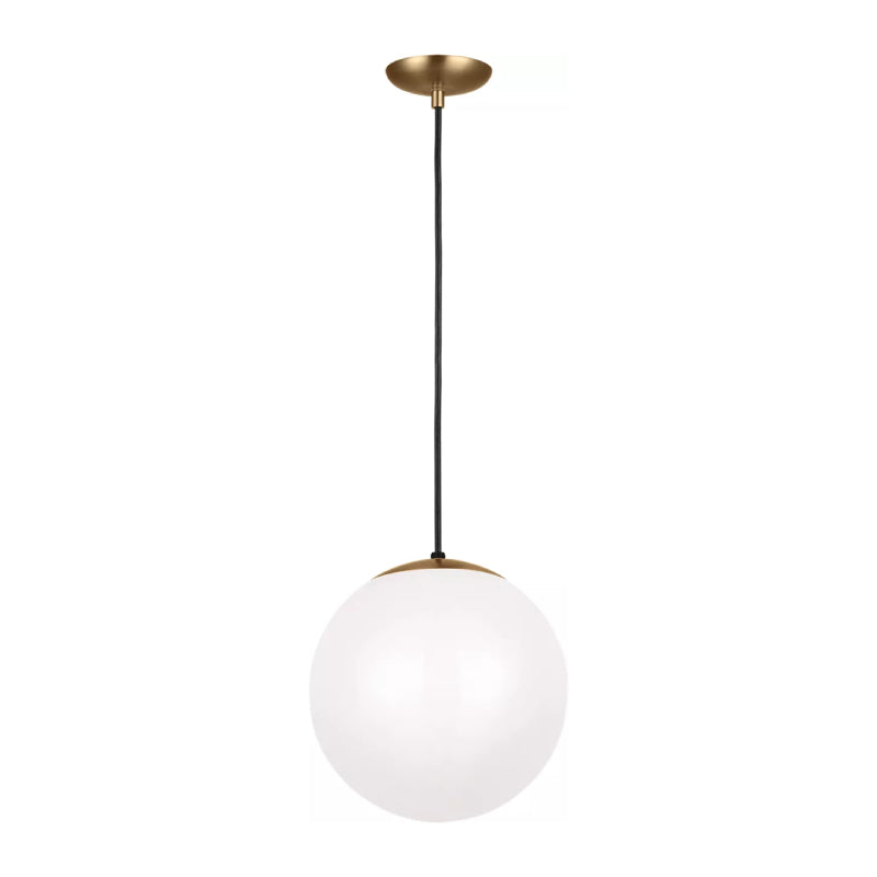 Visual Comfort 6022 Leo Hanging Globe 1-lt 12" Pendant - Satin Brass