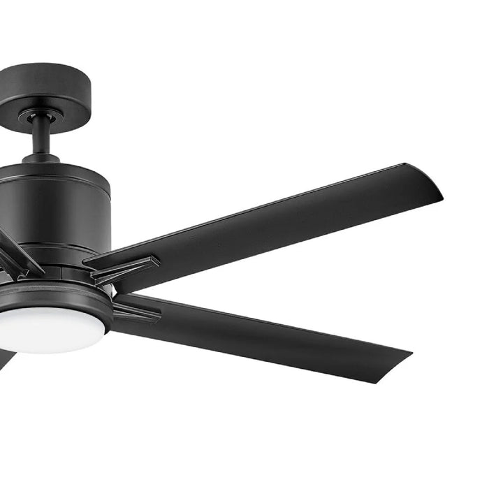 Hinkley 907052 Vail 52" Indoor/Outdoor Smart Ceiling Fan with LED Light Kit - Matte Black
